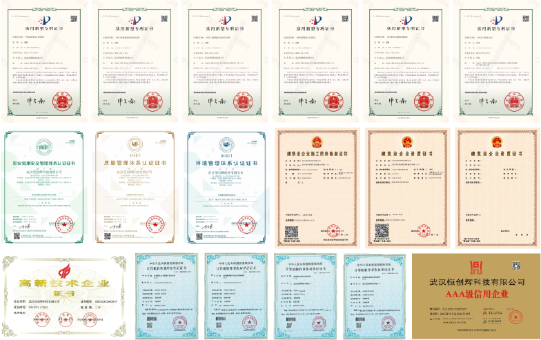 武汉恒创辉科技企业资质证书总览